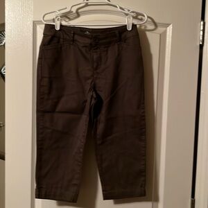 St.John’s Bay Capris size 4 color is brown.
